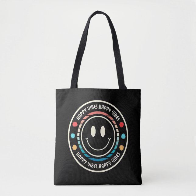 Bolsa Tote Vibrações Felizes (Frente)