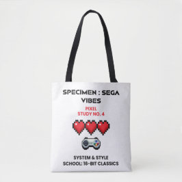 Bolsa Tote Vibrações Retro do Sega Estudo de Pixel Nº 4