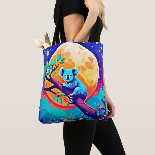 Bolsa Tote Vibrant Koala Moon (Close Up)