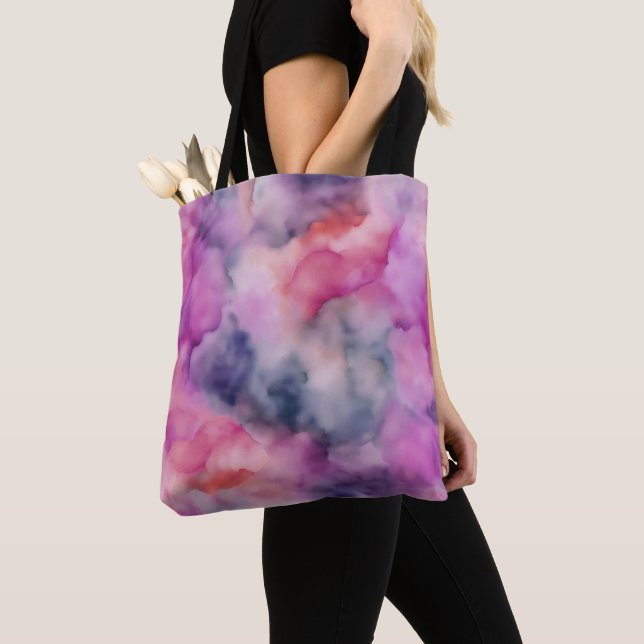 Bolsa Tote Vibrant Swirls Marble (Close Up)