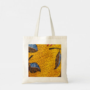 Bolsa Tote Vibrant Yellow Ankara African Wax Print Fabric
