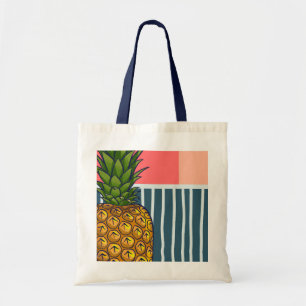 Bolsa Tote Vibrante de abacaxi do solitário