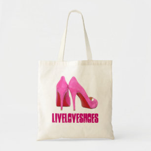 Bolsa Tote Viciado cor-de-rosa dos calçados dos estiletes