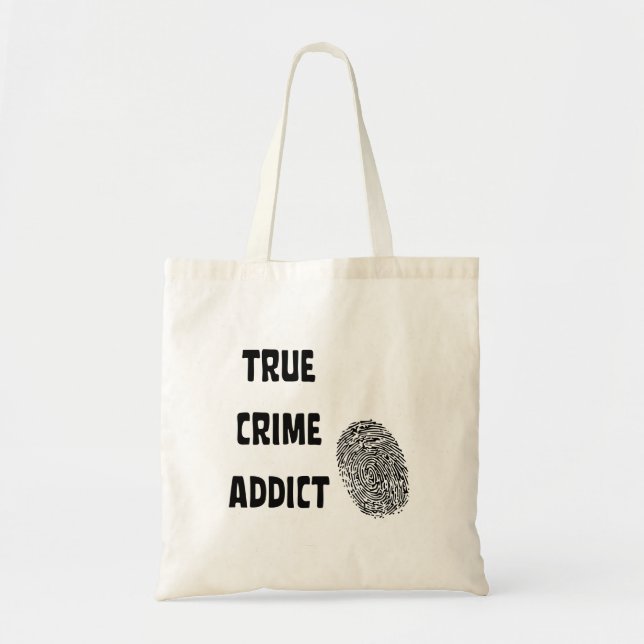 Bolsa Tote Viciado em crimes reais (Frente)