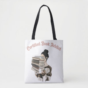 Bolsa Tote Viciado em Livros Certificado