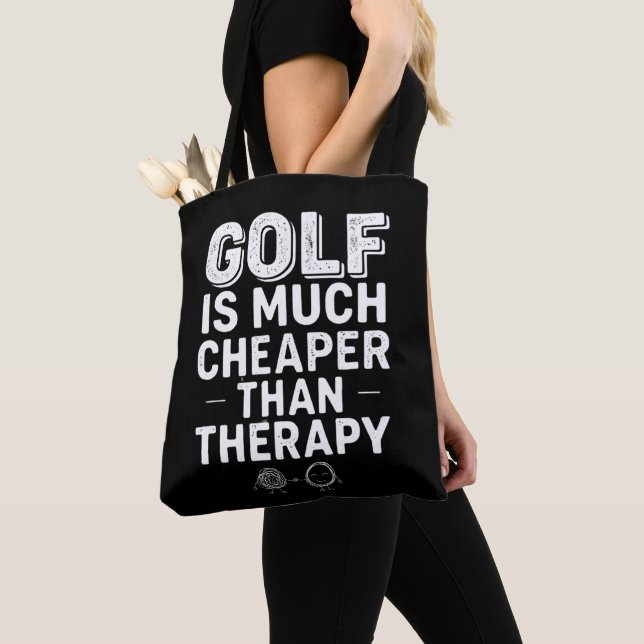 Bolsa Tote Vício em Golfe Golfe Divertido (Close Up)