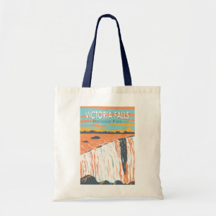 Bolsa Tote Victoria Falls National Park Viagem Art Vintage