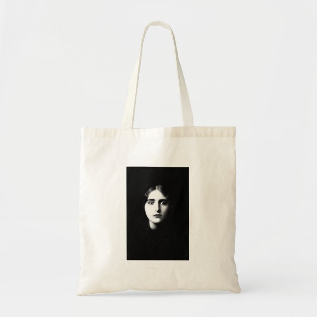 Bolsa Tote Victorian woman with haunting expression (Frente)