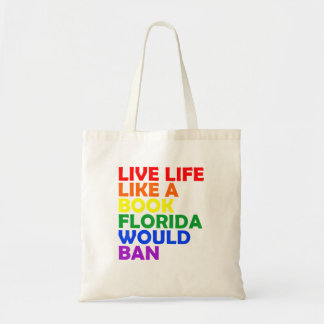 Bolsa Tote Vida Ao Vivo Como Um Livro Flórida Iria Banir Mês
