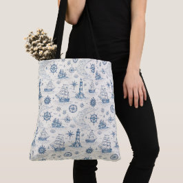 Bolsa Tote Vida Costeira Oceanos Azuis