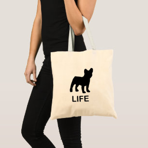 Bolsa Tote vida de buldogue francês