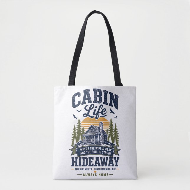 Bolsa Tote Vida de Cabana Escondido (Frente)