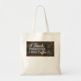 Bolsa Tote Vida de Professor Quadro Negro Café
