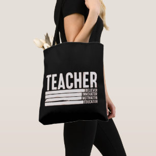 Bolsa Tote Vida de Professor Volta às Aulas 