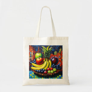 Bolsa Tote Vida estática com a fruta 4