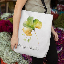 Bolsa Tote Vida Herbal: Ginkgo Biloba personalizável