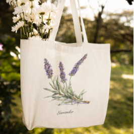 Bolsa Tote Vida Herbal: Lavanda, personalizável