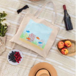 Bolsa Tote Vida marinha