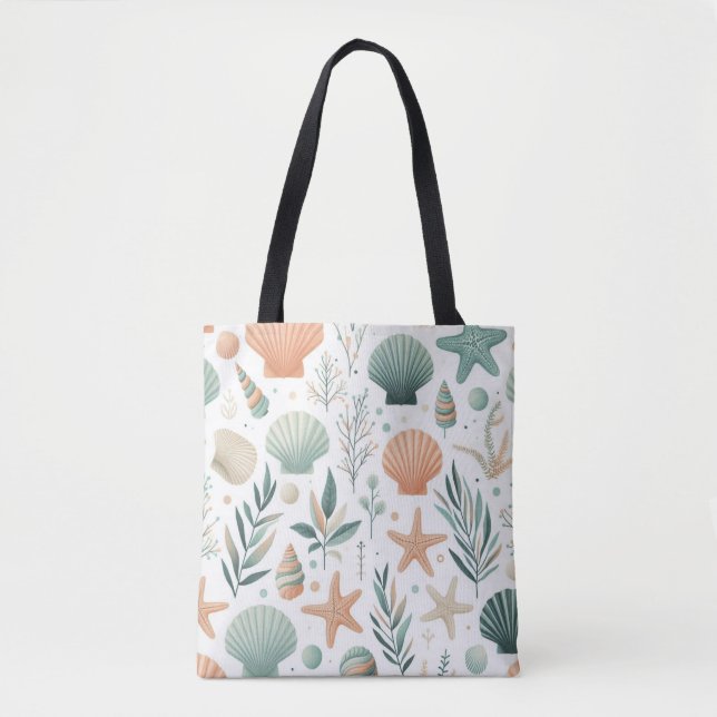 Bolsa Tote Vida Marinha Serena (Frente)