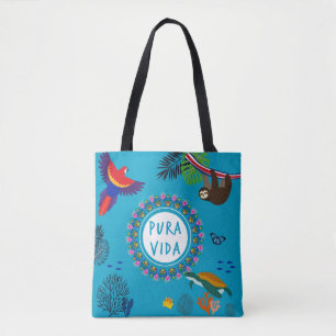 Bolsa Tote Vida selvagem de Pura Vida - de Costa Rica