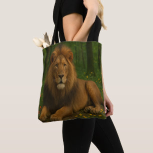 Bolsa Tote Vida Selvagem do Leão 