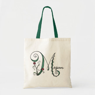 Bolsa Tote "Videira saco da letra M"