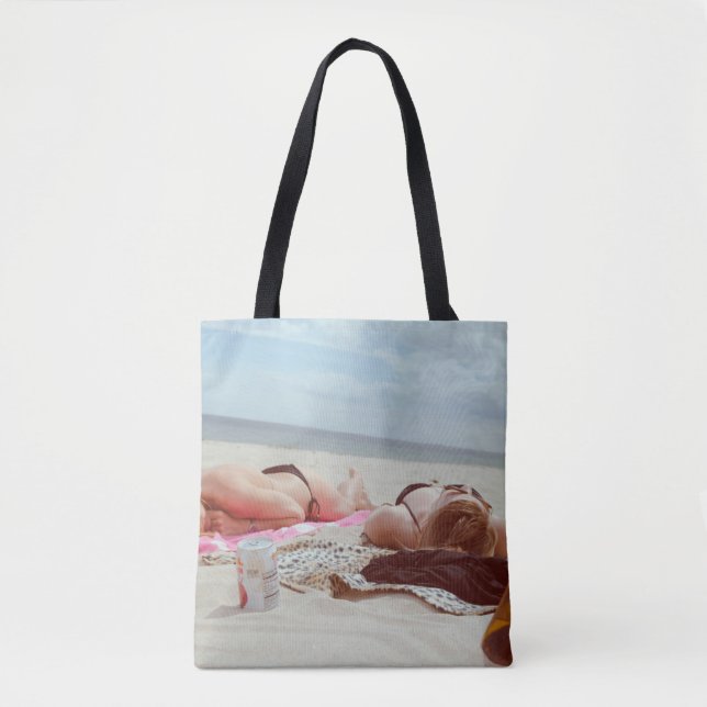 Bolsa Tote Vidro castanho em duas mulheres (Frente)
