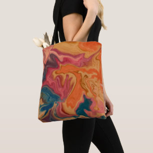 Bolsa Tote Vidro de Aquarela Sunset