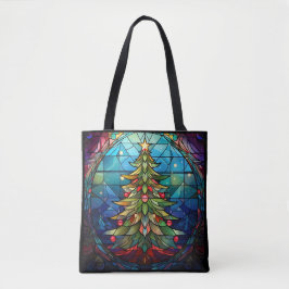 Bolsa Tote Vidro De Árvore De Natal