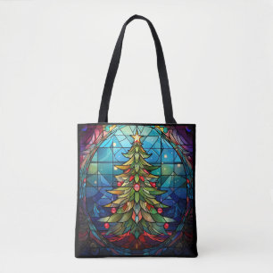 Bolsa Tote Vidro De Árvore De Natal