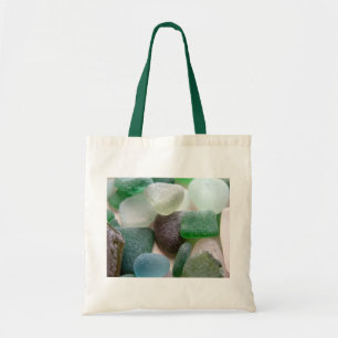 Bolsa Tote Vidro do mar azul e verde