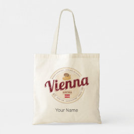 Bolsa Tote Viena Áustria Vintage Capital Viennese Melange