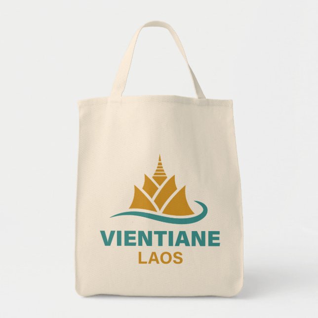 Bolsa Tote Vientiane Laos Sudeste Asiático (Frente)