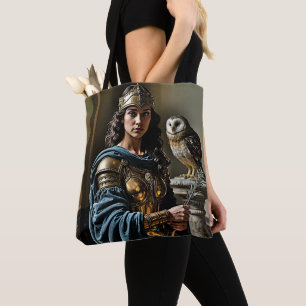 Bolsa Tote Vigília Silenciosa de Minerva - Deusa Romana