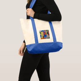 Bolsa Tote Vila abstrato de Verão