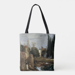 Bolsa Tote Villa à Beira-Mar de Arnold Bocklin, Arte Simbolis