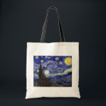 Bolsa Tote Vincent Van Gogh - A Bela Arte da Noite Estrelada<br><div class="desc">Vincent Van Gogh é a Noite Estrelada. Petróleo na canvas de 1889, Starry Night foi pintado enquanto Van Gogh estava no asilo em Santo-Remy, França, e é considerado uma de suas maiores obras-primas. Embora seja uma cena noturna, foi pintada durante o dia e representa a vista da janela no quarto...</div>