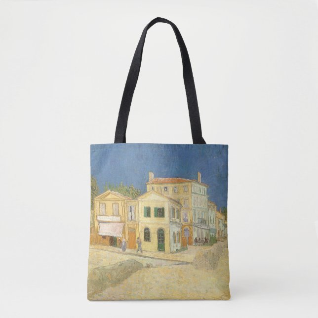Bolsa Tote Vincent van Gogh - A Casa Amarela (A Rua) (Frente)