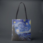 Bolsa Tote Vincent Van Gogh - A noite de Starry<br><div class="desc">A Noite Estrelada / La nuit etoilee - Vincent Van Gogh em 1889</div>