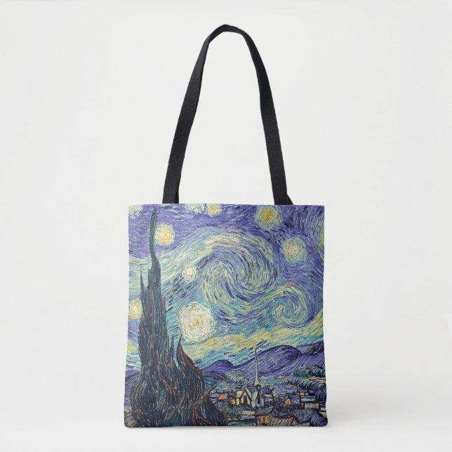 Bolsa Tote Vincent Van Gogh/ A Noite Estrelada     (Frente)