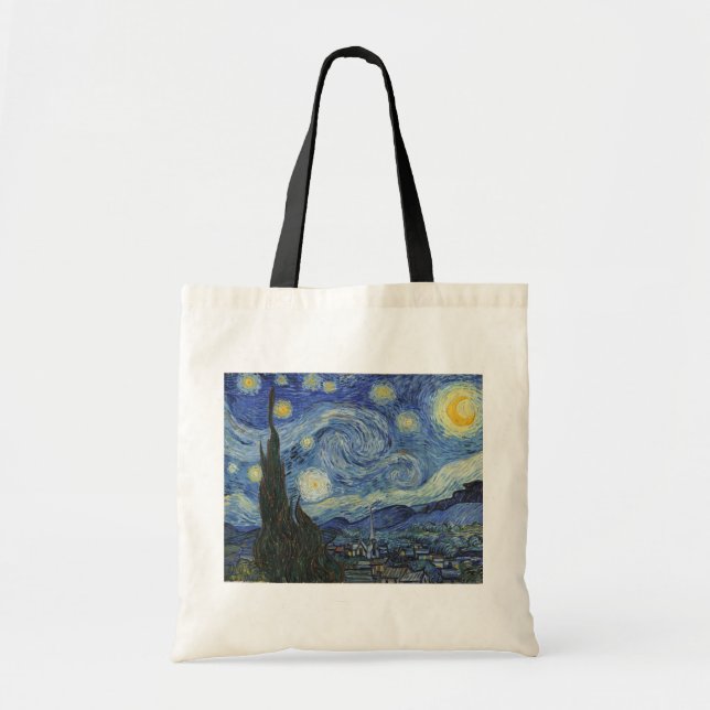 Bolsa Tote Vincent van Gogh | A Noite Estrelada, junho de 188 (Frente)