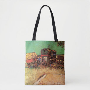 Bolsa Tote Vincent van Gogh - Acampamento de Ciganos Caravana