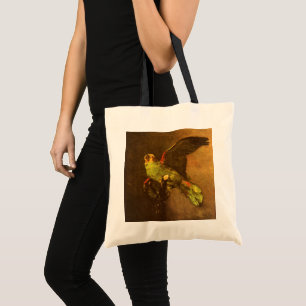 Bolsa Tote Vincent van Gogh - Ainda vive com papagaio verde