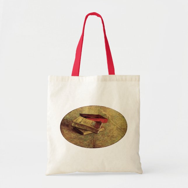 Bolsa Tote Vincent van Gogh - Ainda vive com três livros (Frente)