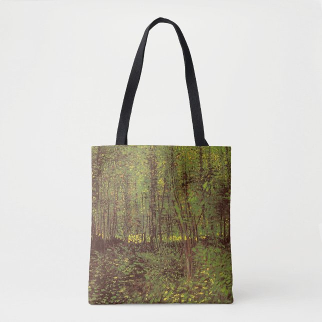Bolsa Tote Vincent van Gogh - Árvores e Sub-bosque (Frente)
