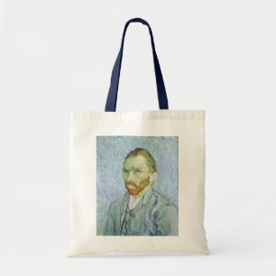 Bolsa Tote Vincent van Gogh - autorretrato de Van Gogh em azu