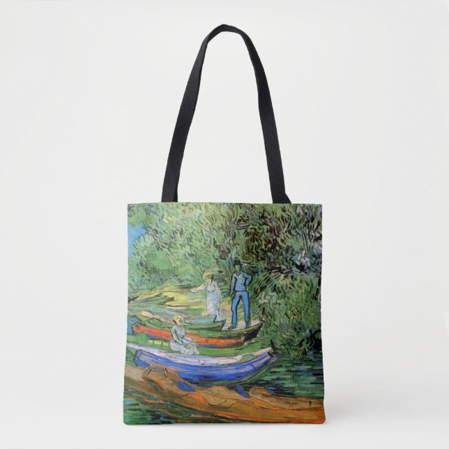 Bolsa Tote Vincent van Gogh - Banco do Oise em Auvers (Frente)