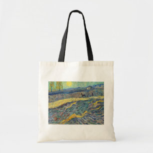 Bolsa Tote Vincent van Gogh - Campo com lavoura de agricultor