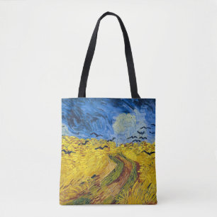 Bolsa Tote Vincent van Gogh - Campo de Trigo com Corvos