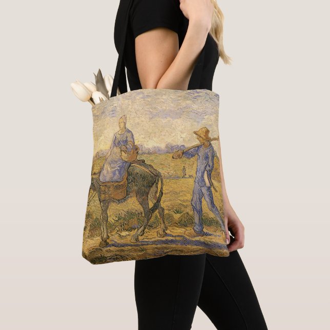 Bolsa Tote Vincent van Gogh - Casal camponês indo trabalhar (Close Up)